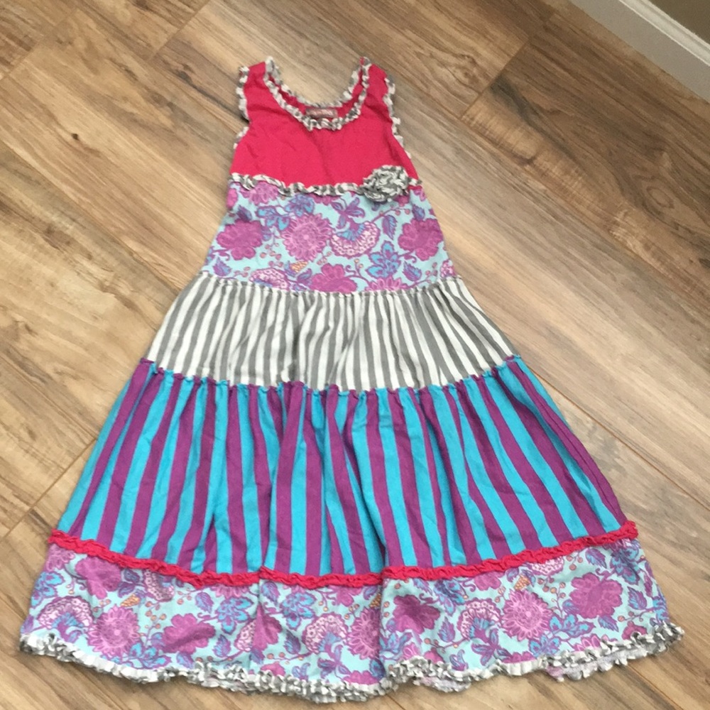 Girls Jelly the Pug Maxi Dress Size 4